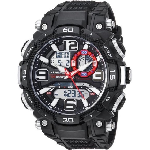 Sport Men's Analog-Digital Chronograph Resin Strap Watch - Picture 1 of 6